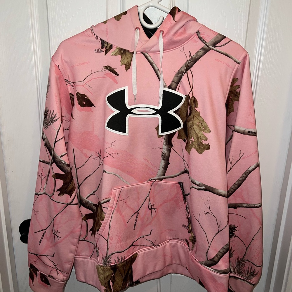 Under Armour Pink and Brown Hoodie